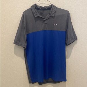 Nike Men's Blue and Gray Shirt